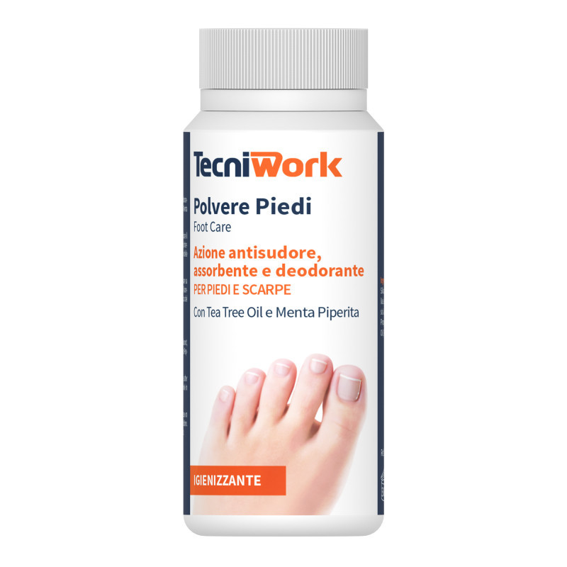 Polvere piedi igienizzante, deodorante, assorbente e rinfrescante 75 g