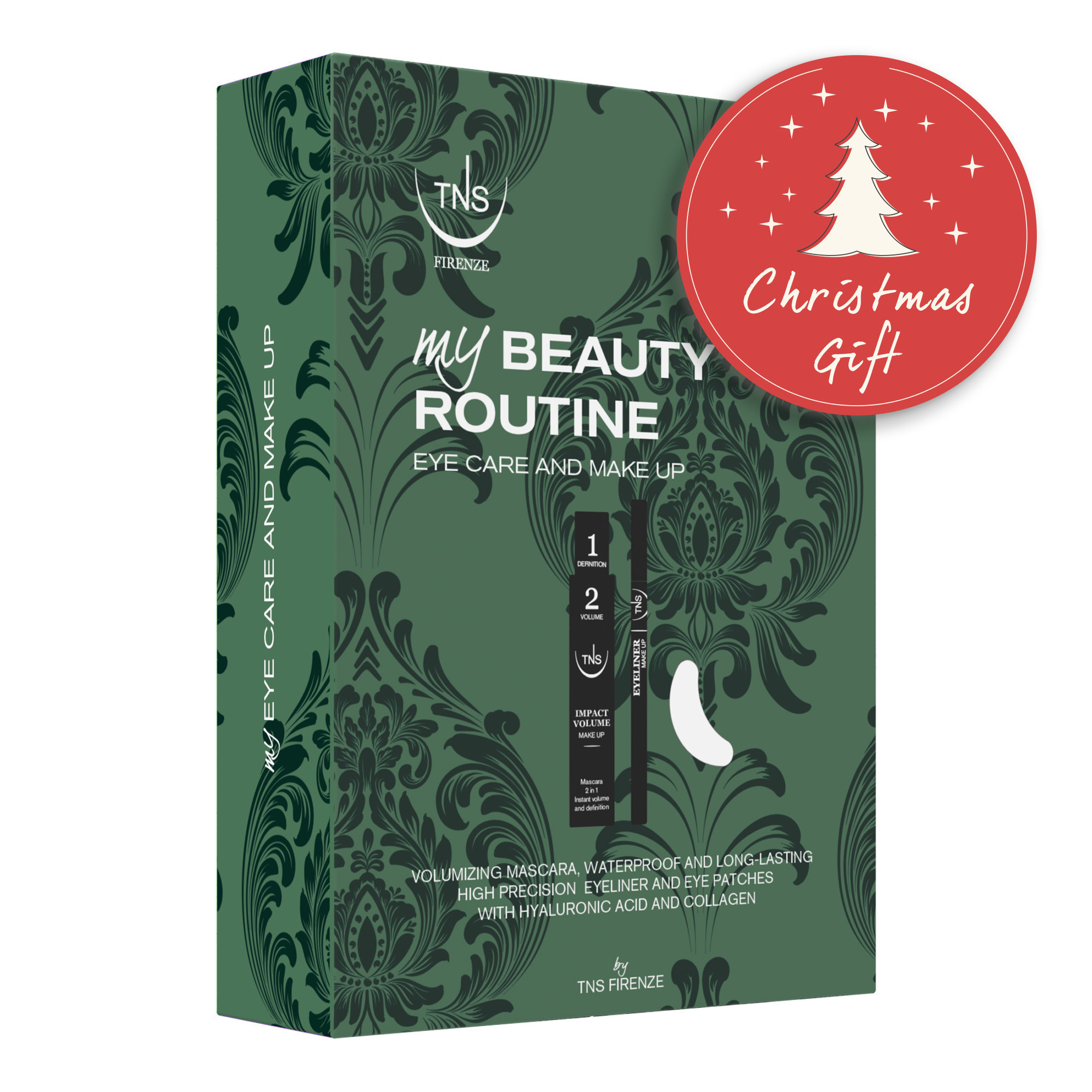 Cofanetto regalo Beauty Gift con Eyeliner, Mascara e Patch contorno occhi TNS